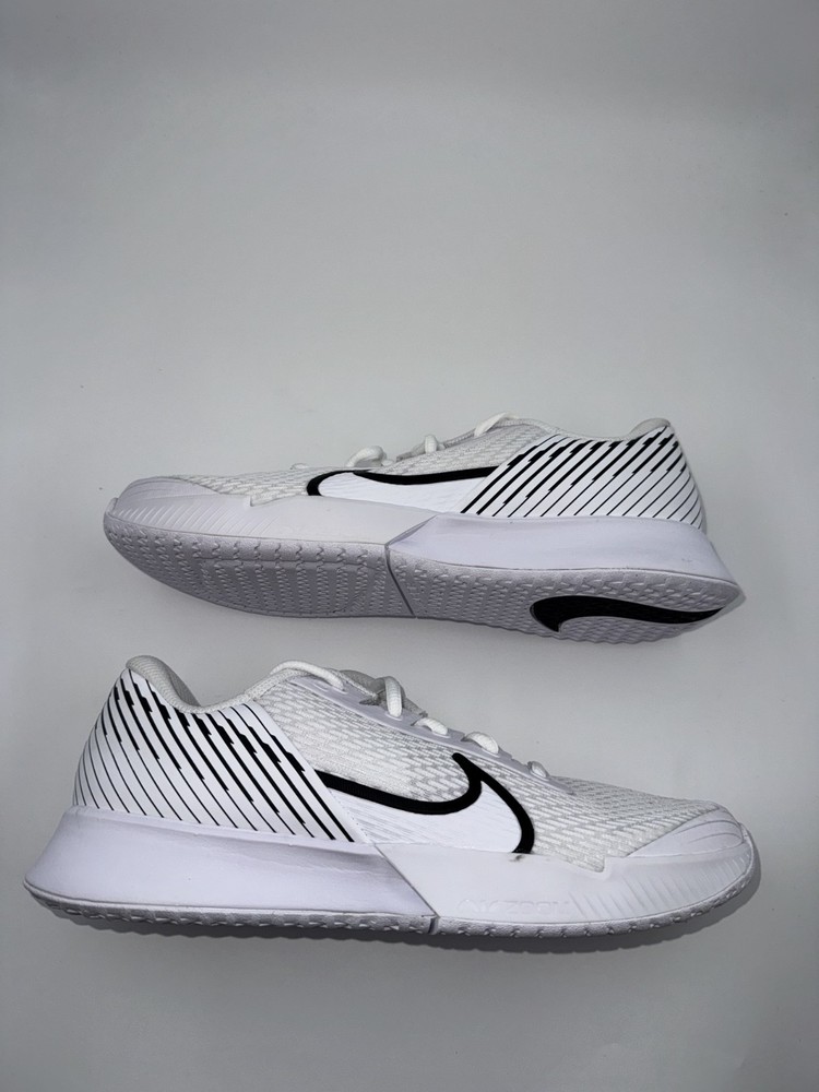 Nike Court Air Zoom Vapor Pro 2 HC White/Black Tennis Shoes Women's 10 DR6192