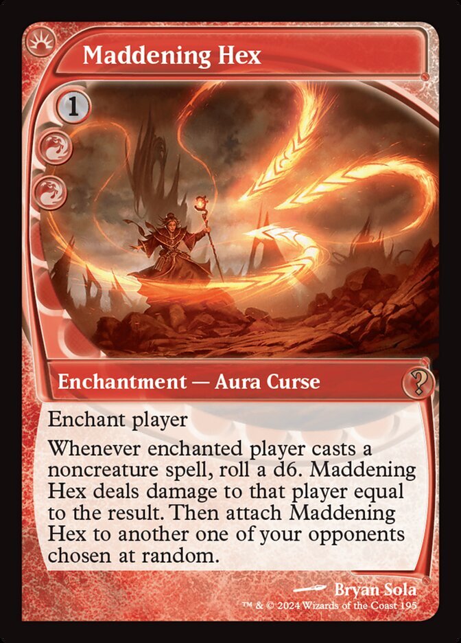 MTG Magic the Gathering Maddening Hex (195/390) Mystery Booster 2 LP