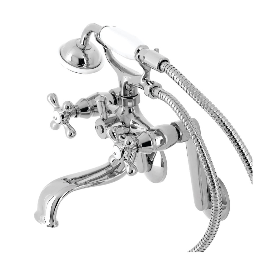 Kingston Brass KS229 Kingston Wall Mounted Clawfoot Tub Filler - Chrome