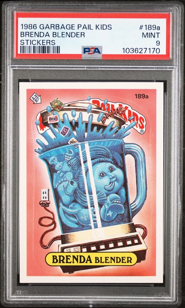 1986 Topps Garbage Pail Kids Series 5 OS5 BRENDA BLENDER 189a PSA 9 MINT Card