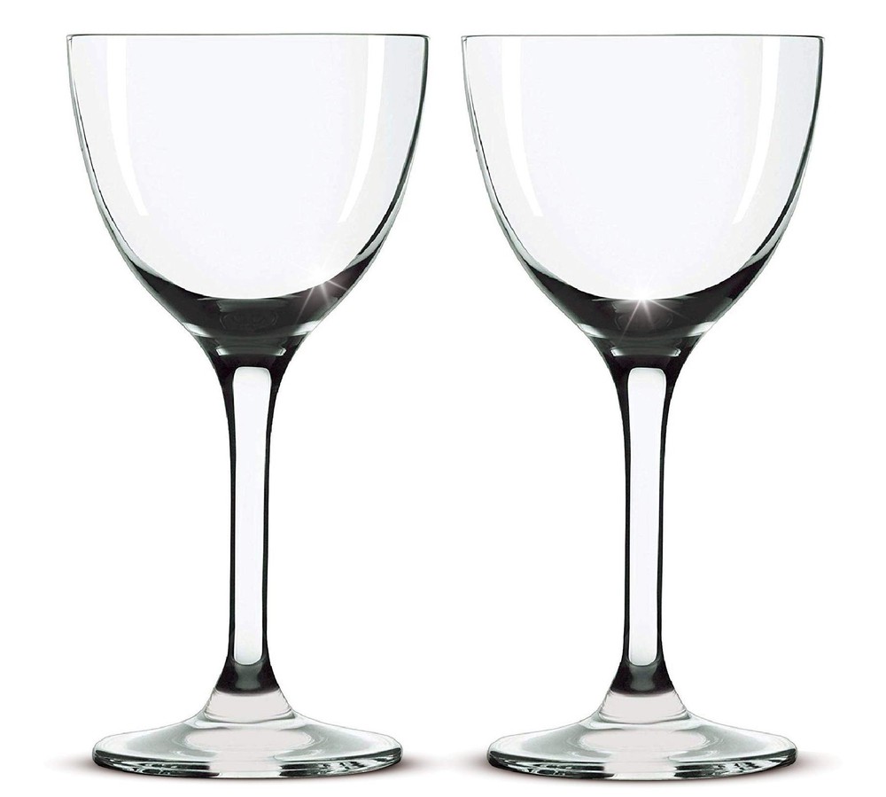 Nick and Nora Handblown Vintage Coupe Cocktail Glasses Set of 2