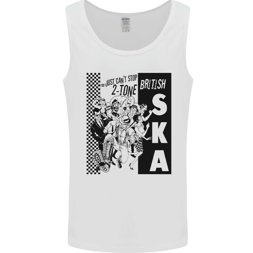 Cant Stop 2-Tone British SKA 2Tone Mens Vest Tank Top