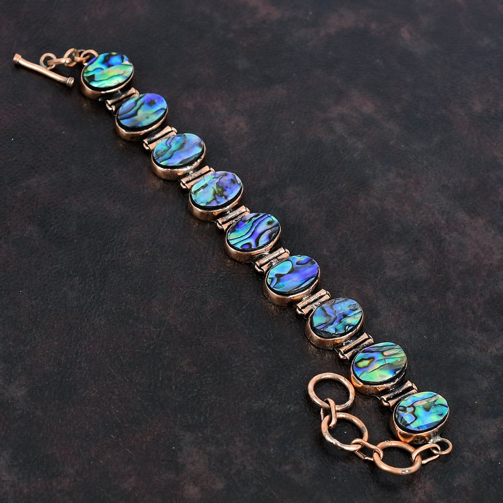 Christmas Sale Natural Abalone Shell Ethnic Wife Anniversary New Bracelet Copper-image