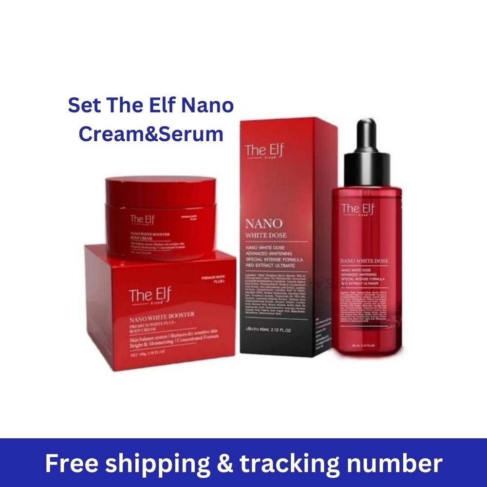 Set The Elf Nano White Dose Serum 10X 60 ml. & Booster Body 100 g. Brighten Skin