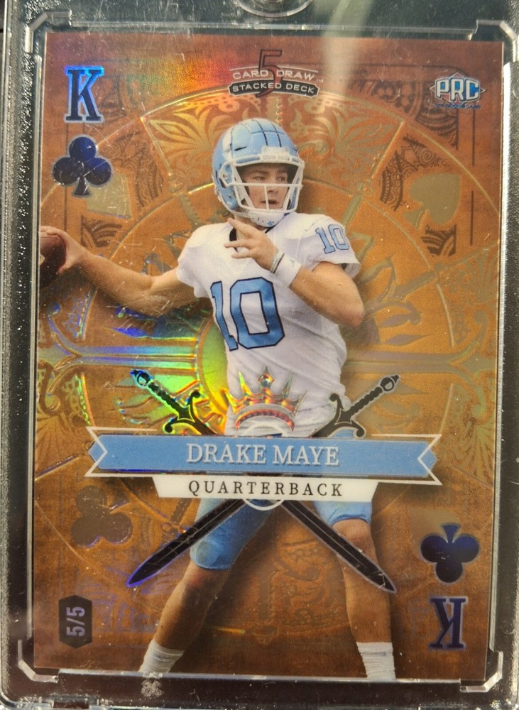 2023 Wild Card Drake Maye Rookie Football Card No SD-DM Stacked Deck