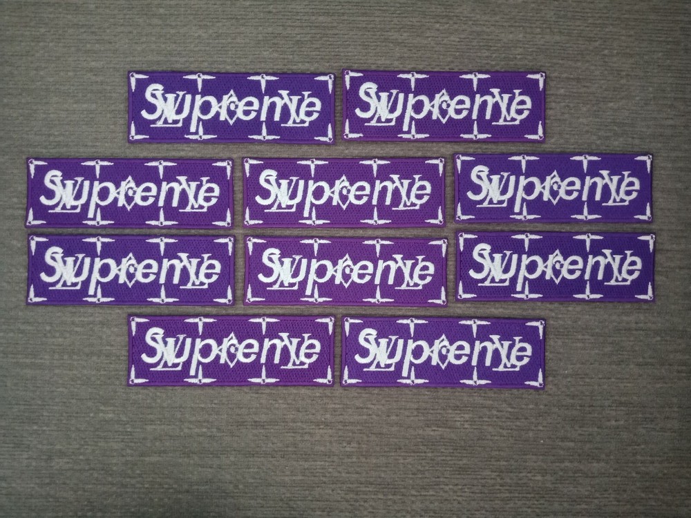 10 pcs Fashion Purple Sup Badge Sew Iron on Embroidered Patch or Sew on Hat