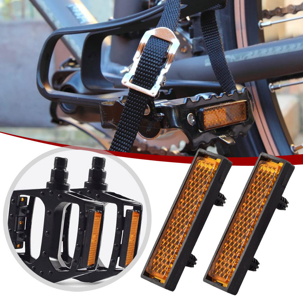 4 Bike Pedal Reflectors for Night Cycling Safety