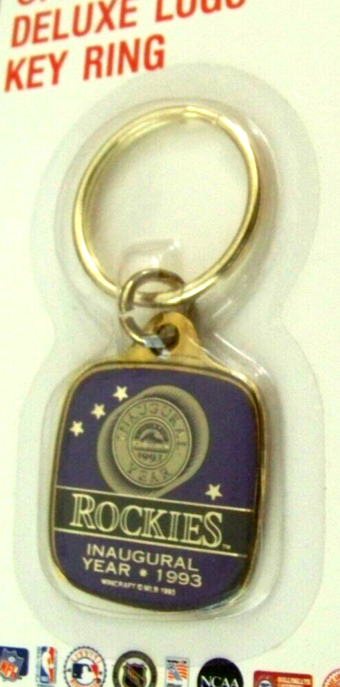 1993 Colorado Rockies Inaugural Year key ring overall sm nicks scratches