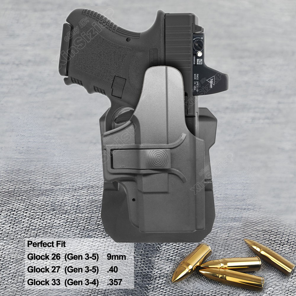 G26 Holster for Glock 26 Gen3-5 & 27/33 Gen3-4 IWB Concealed Carry