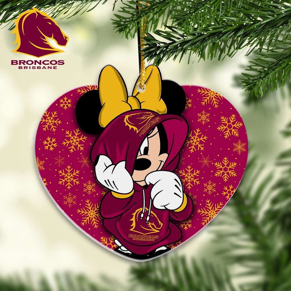Brisbane Team Broncos Christmas Mouse Ornament Gifts For Fans