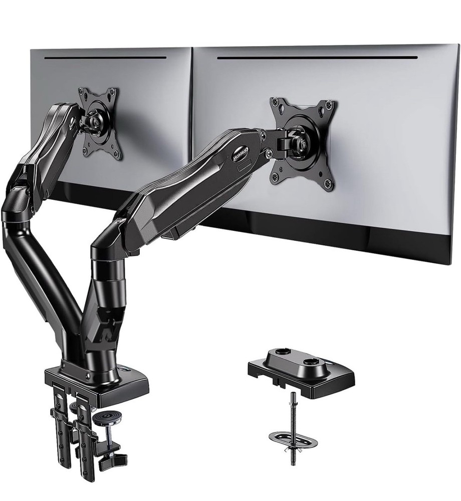 HUANUO HNDS6 Dual Monitor Stand - Black
