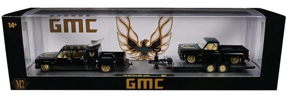 M2 MACHINES AUTO HAULERS 1976 GMC SIERRA 3500 DUALLY & 1976 GMC SIERRA GRANDE 15