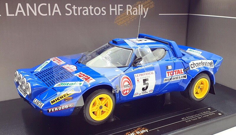 1/18 Scale Lancia Stratos HF Rally #5 Tour De Corse 1976 Sun Star 4560