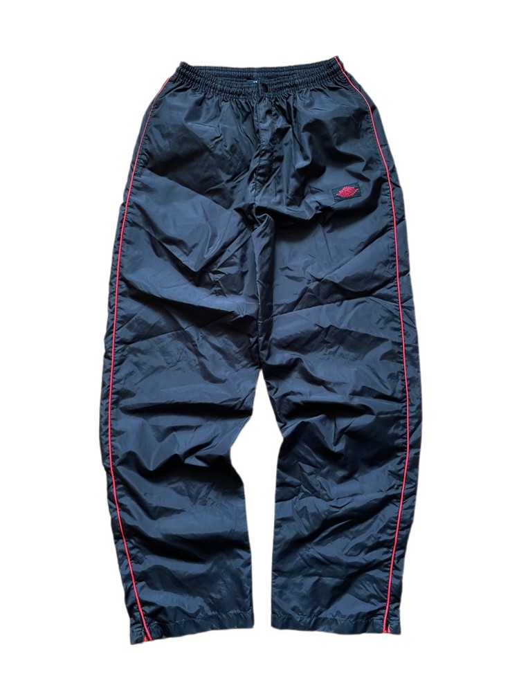 RARE VINTAGE 80’S NIKE AIR JORDAN NYLON BLACK TRACK PANTS SIZE M
