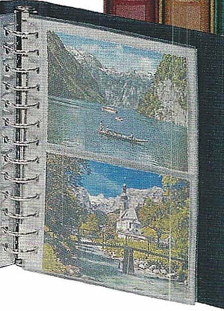 Pack of 10 Crystal Clear Refill Pages 811 for Postcard Album Classic