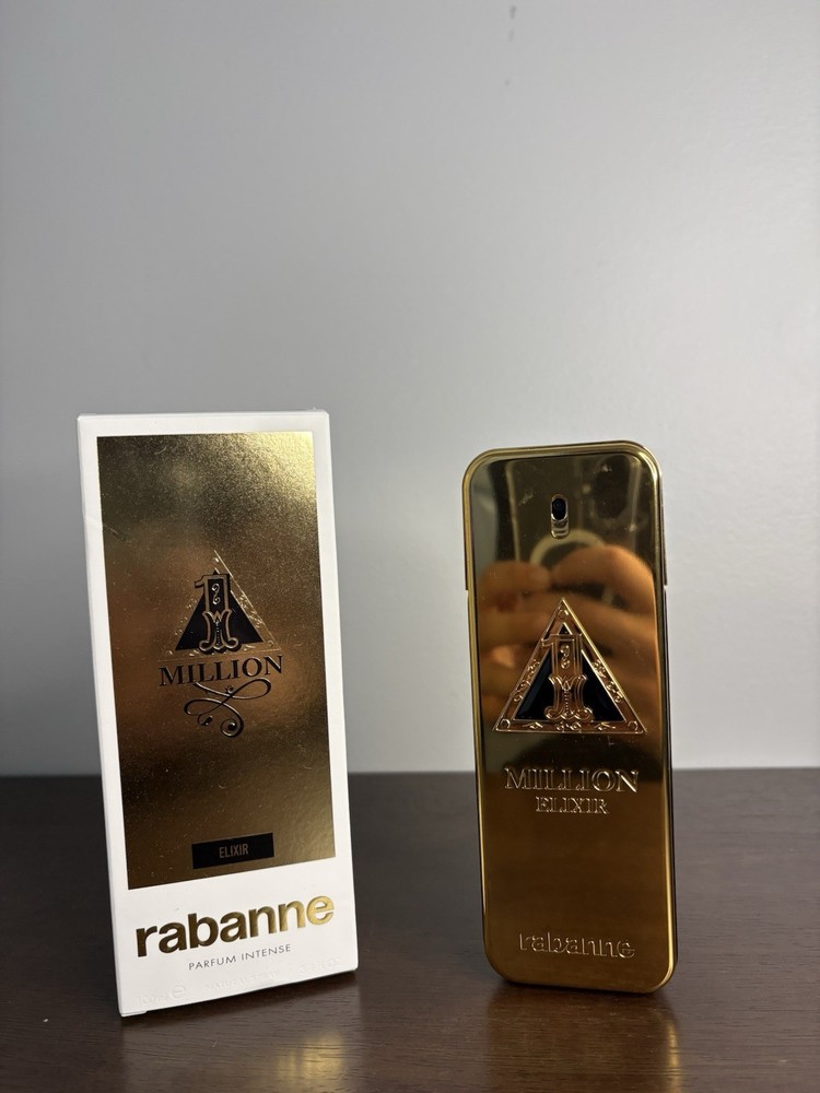 1 Million Elixir by Paco Rabanne 3.4 oz Parfum Intense Cologne Men In Box 80%