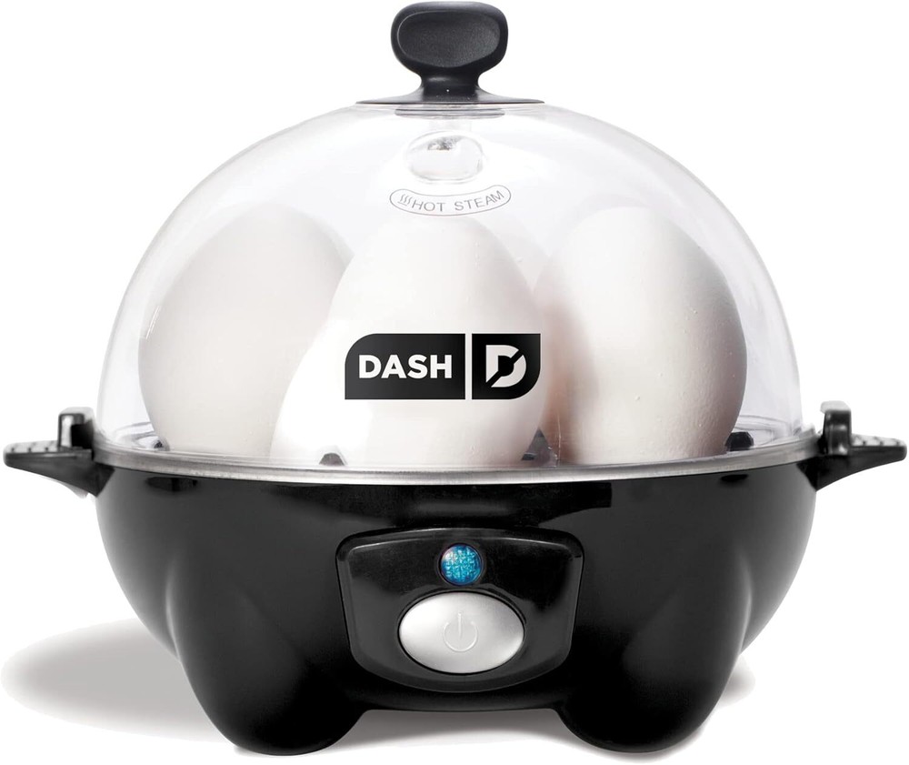 DASH Rapid Egg Cooker 6-Egg Capacity Electric in Black  