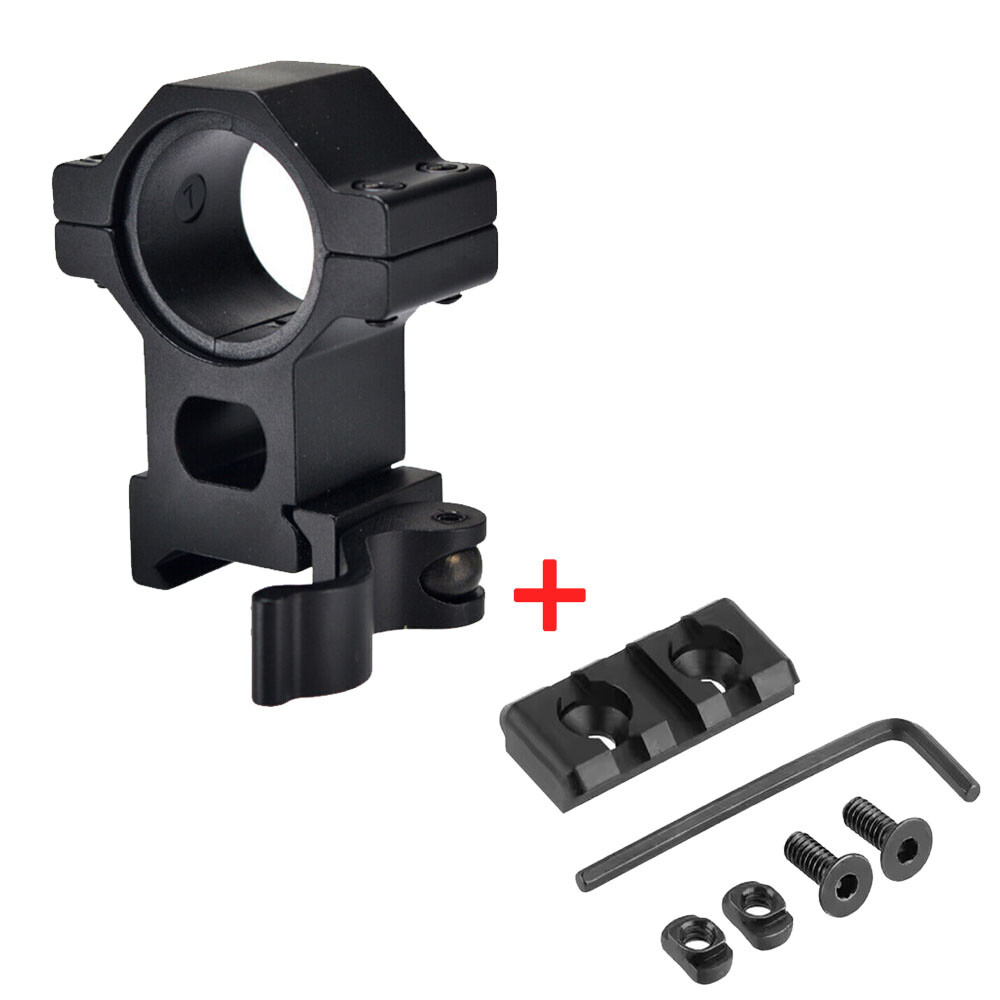 QD Quick Release 25.4/30mm High Profile Scope Mount with 3-Slot Rail
