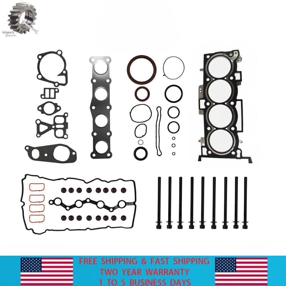 Hyundai Kia 2.4L Full Gasket Seal Kit with Head Bolts for Sorento Sportage Sonata-image