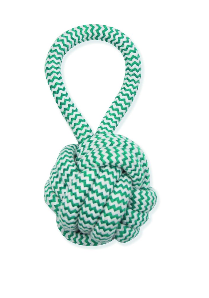 Mammoth Flossy Chews Extra Fresh Monkey Fist Ball with Handle – Premium Cotto...