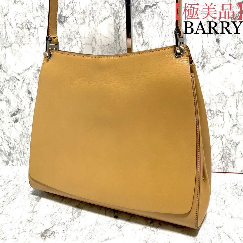 Barry Camel Leather Shoulder Bag Switzerland Excellent Used Condition  