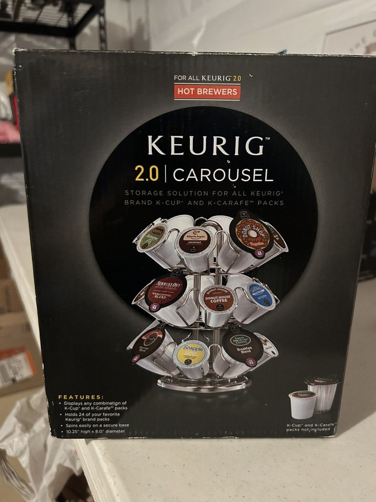 NEW Keurig 2.0 NEO Carousel K-Cup Pod Storage Holds 24 pods - Open Box