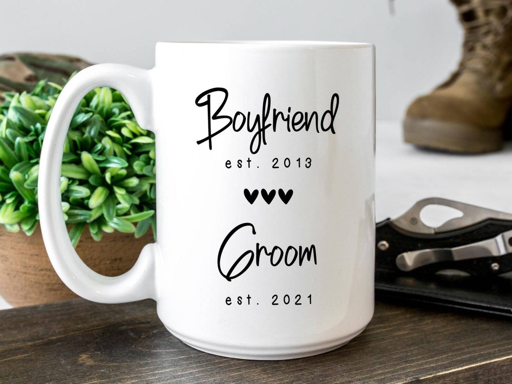 Groom Est 2021 Engagement Mug Gift Gift For New Groom Bachelors Party Gift