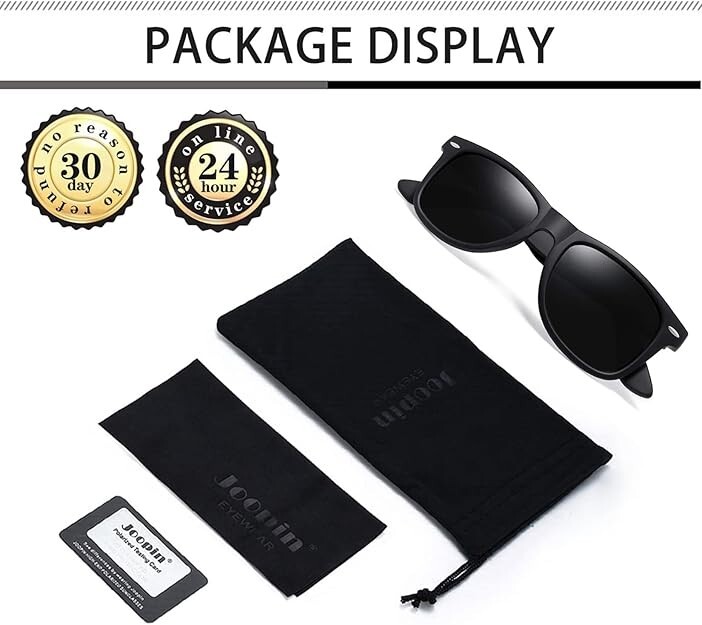 Joopin Polarized Square UV Protection Sunglasses for Men and Women
