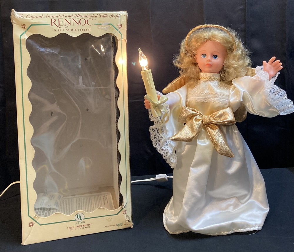 Rennoc Animated Angel 22” Christmas Animations Light Up Candle