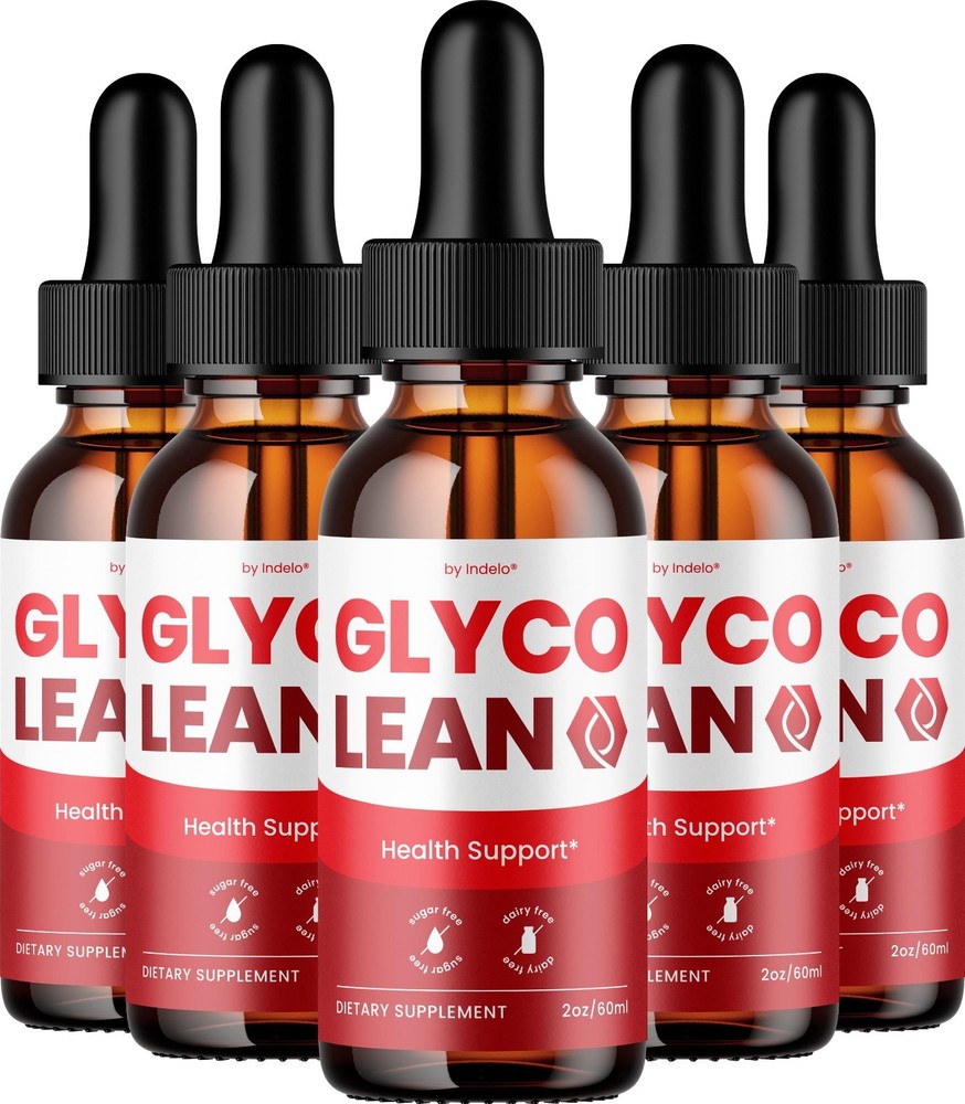 (5 Pack) Glyco Lean Liquid Drops – GlycoLean Drops Extra Strength Natural Blend