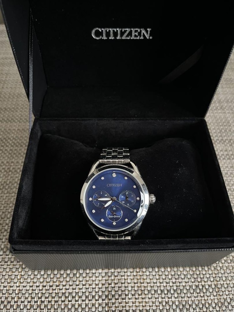 Citizen Eco-Drive Blue Dial Stainless Steel Watch