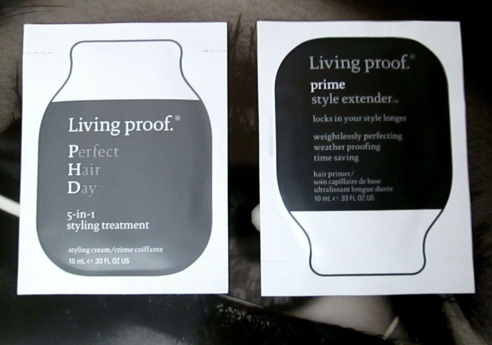 Living Proof Sample Lot PRIME Style Extender & PERFECT HAIR DAY 5in1 Styling Trt-image