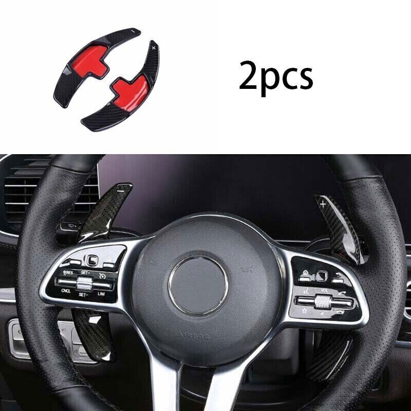 2020-2022 Mercedes GLE GLS Dry Carbon Fiber Steering Wheel Paddles 2pc Set