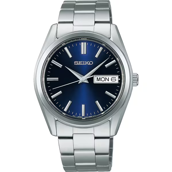 SEIKO SBTH009 Japan Chronograph Black Dial Stainless Steel Men's Watch