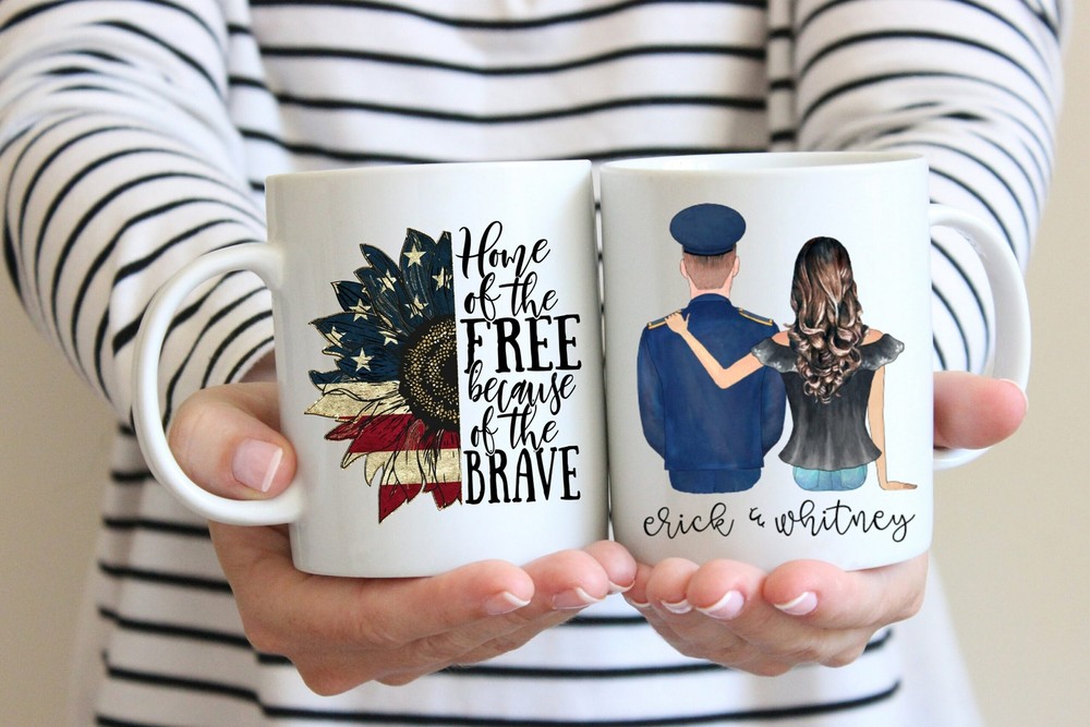 Air Force Girlfriend Gift Military Wife Coffee Mug Going Away Mug Cute Coffee