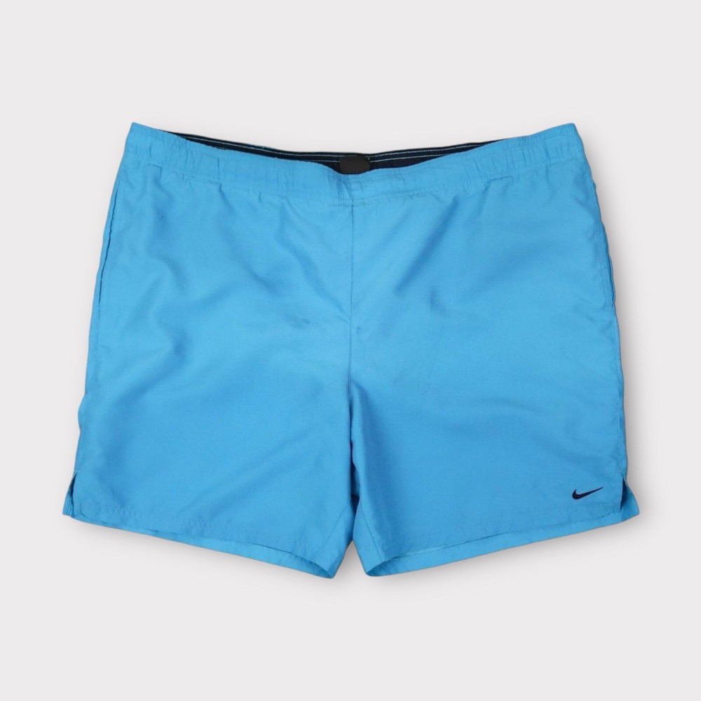 Nike Men’s Swim Trunks Size XL Blue Mesh Lined String Tie Pockets Shorts