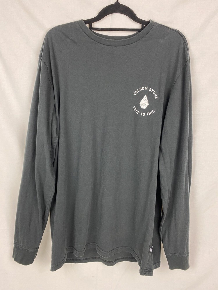 Camiseta Volcom Para Hombre Mediana Negra Volcom Stone Fiel a este Skate Surf Informal