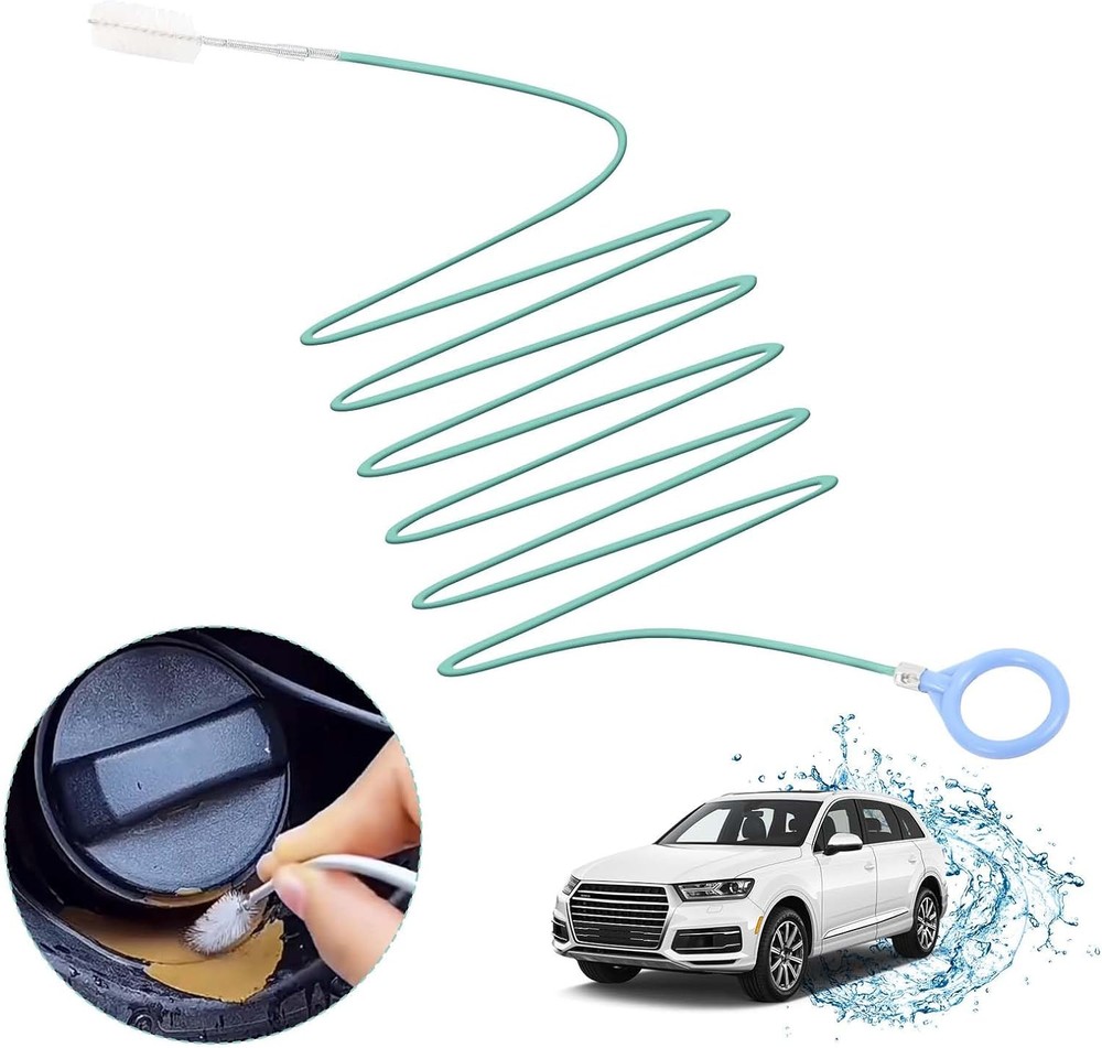 Car Sunroof Drain Cleaning Tool,118 Inch Extra Long Brush...