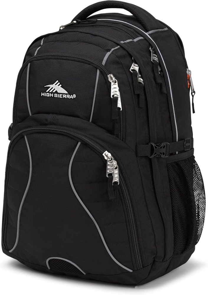High Sierra Swerve Laptop Backpack, Black, One Size