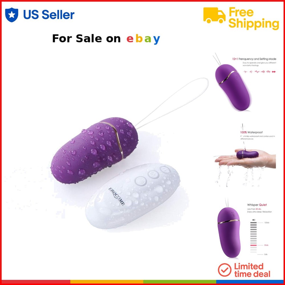 Silicone Love Egg 12+1Freq Waterproof Quiet Vibrator for Women Couples