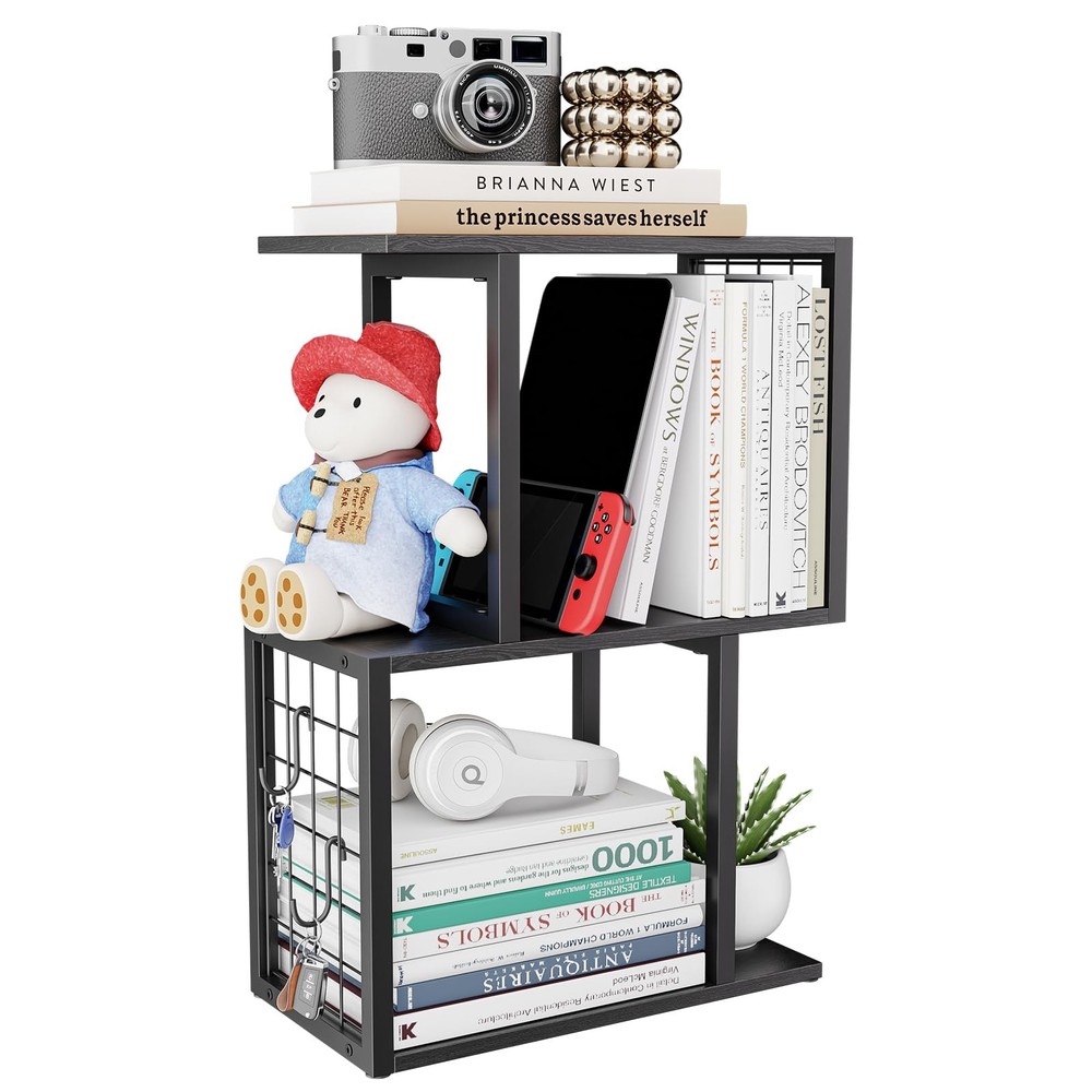 Vfelf Bookshelf Desk Organizer，3-Tier Shelf for Top of Desk Workspace Organiz...