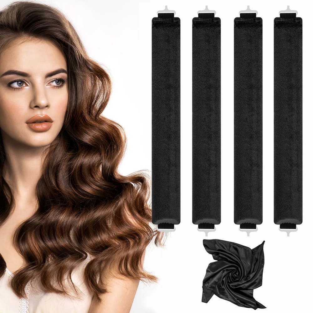Heatless Curlers Overnight Set for Soft Natural Waves No Heat Damage