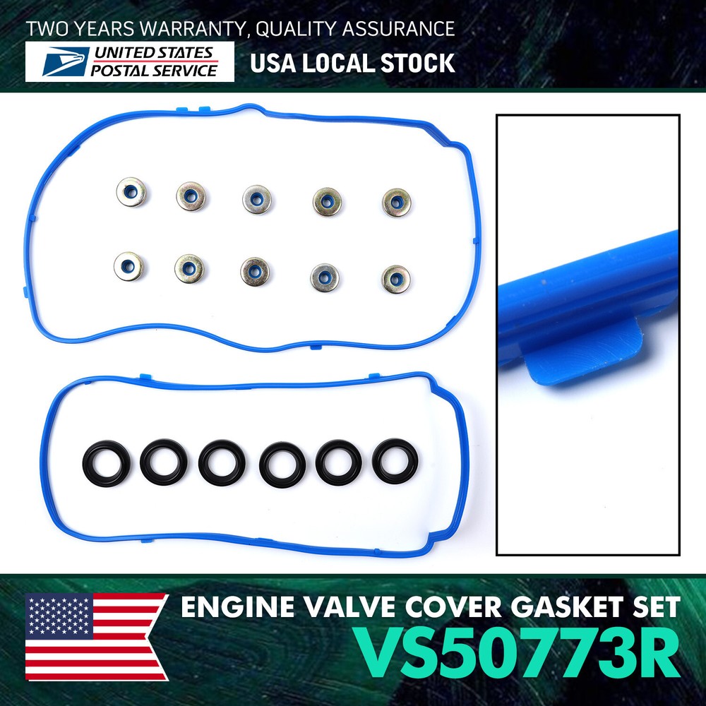 New VS50773R Valve Cover Gasket Grommets Seals Set for Ford Lincoln Acura Engines
