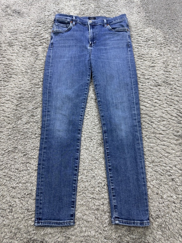 Citizens of Humanity Women's 29 Rocket Mid Rise Slim Skinny Ankle Jeans in Premium Denim