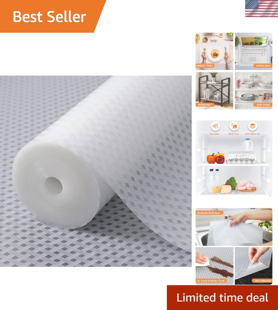 Shelf Liners for Kitchen Cabinets Refrigerator Liners Waterproof Kitchen Cupb...