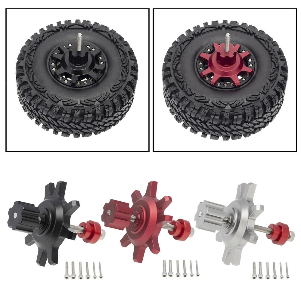 1/10 Scale Aluminum RC Crawler Wheel Hub Set for 1.9-2.2