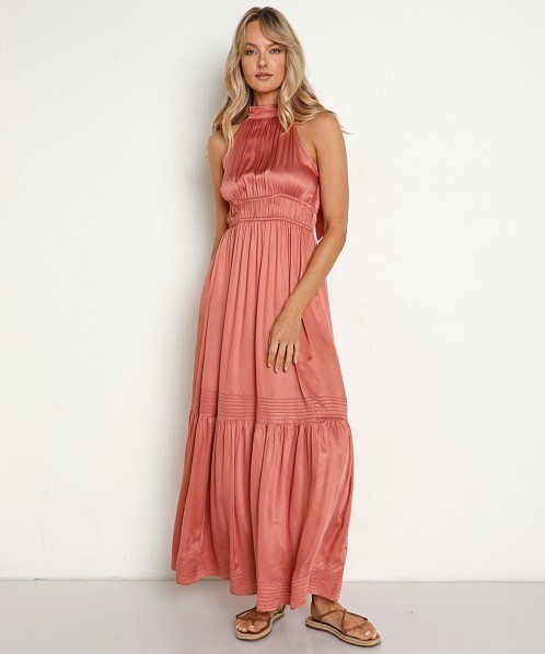 NWT Cleobella Margot Ankle Dress Rose Size Small