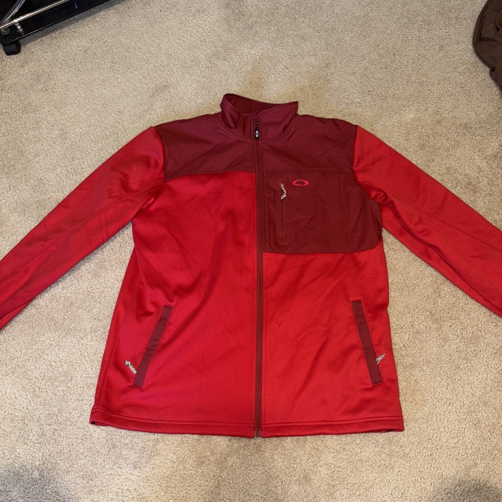 Oakley Men’s Large Red Zip Up Jacket