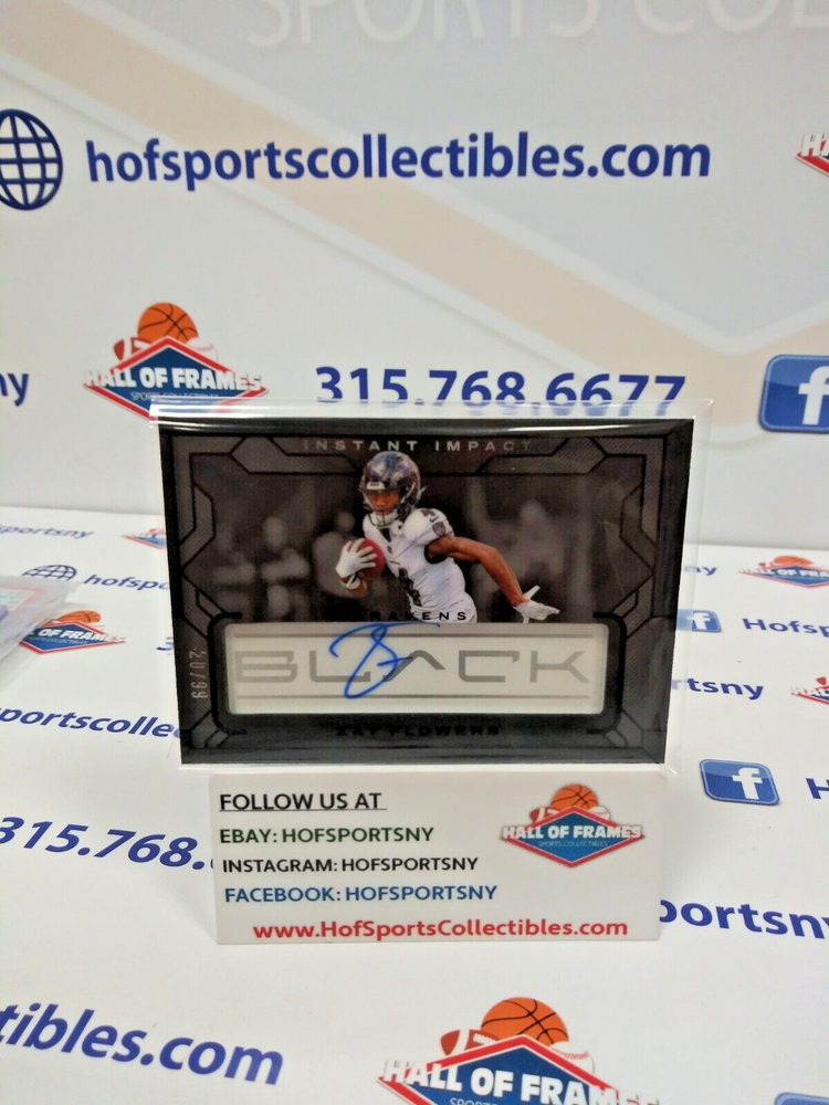 2024 PANINI BLACK ZAY FLOWERS INSTANT IMPACT AUTO 20/99 #III-ZFS