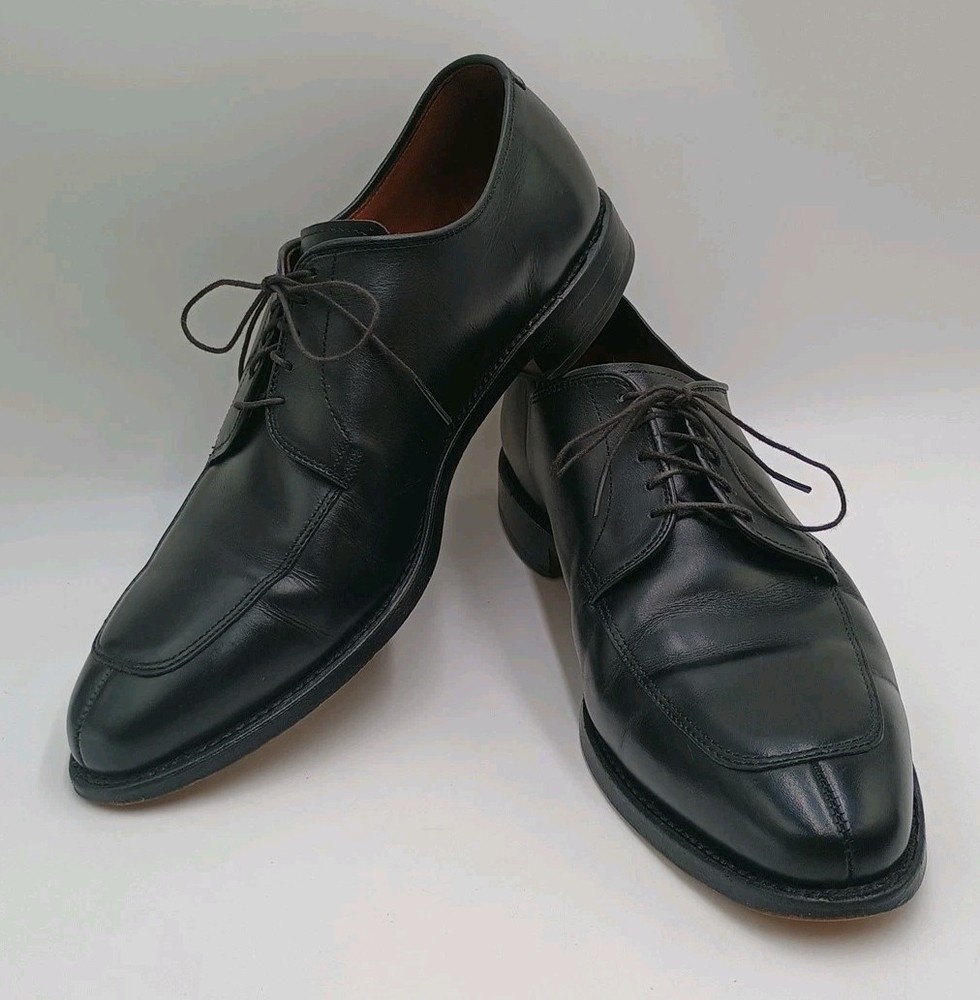 Allen Edmonds Delray Split Toe Leather Dress Shoes Black Mens Size 10 E 1208